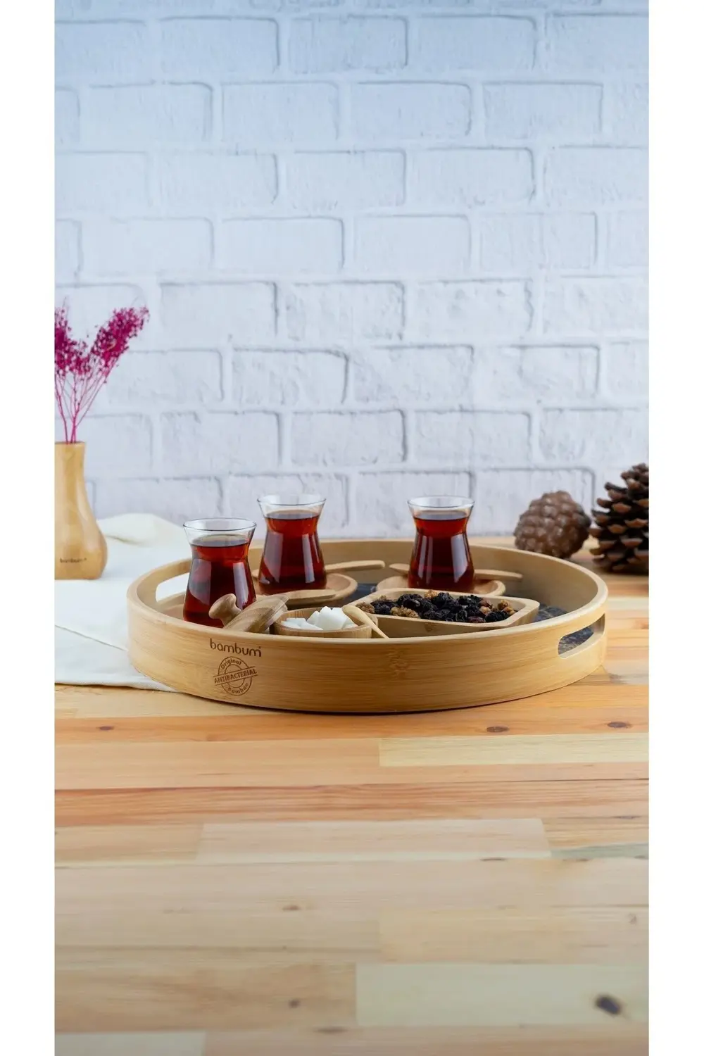 Carnell  2'li Yuvarlak Tepsi