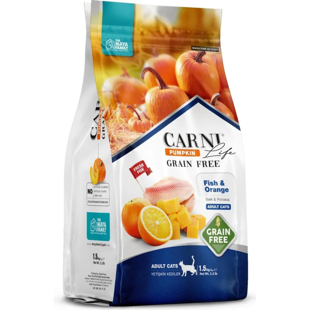 Carni Life Tahılsız Pumpkin Adult Balık Etli & Portakallı Yetişki Carni Life Tahılsız Pumpkin Adult Balık Etli & Portakallı Yetişki