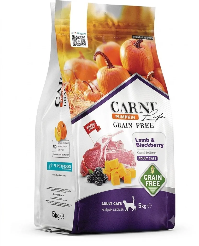 Carni Life Tahılsız Pumpkin Adult Kuzu Etli & Böğürtlenli Yetişki Carni Life Tahılsız Pumpkin Adult Kuzu Etli & Böğürtlenli Yetişki