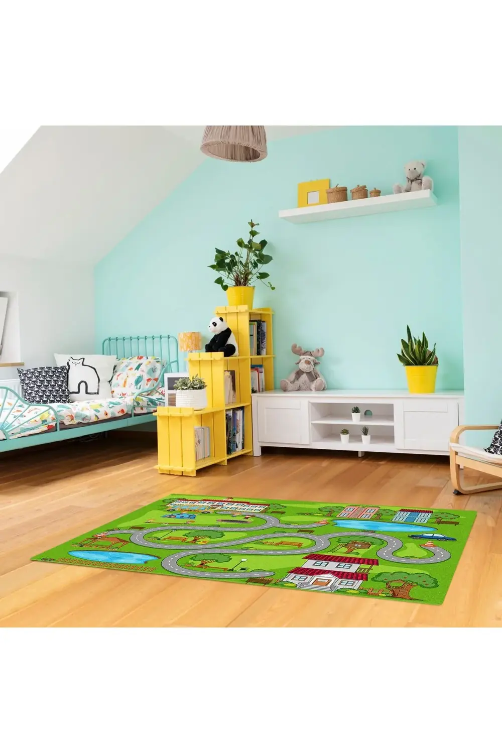 Carpdress Desenli Kaydırmaz Oyun Halısı 100 x 150 cm