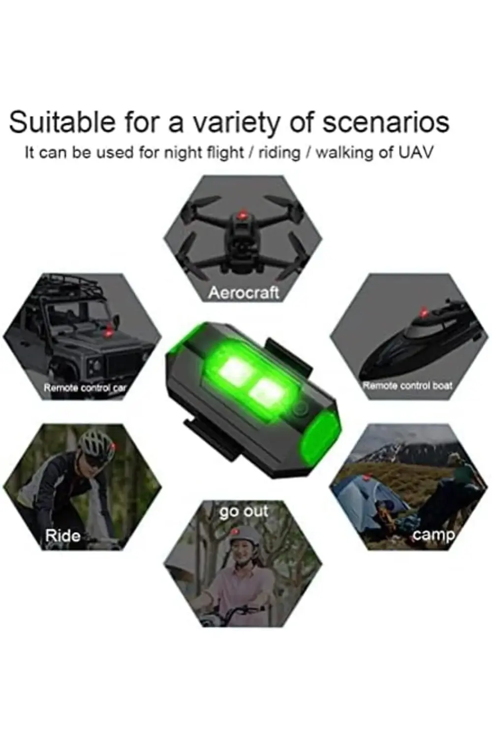 Çarpışma önleyici aydınlatma, dron, flaş, gece uçuşu, uçuş, uçuş,