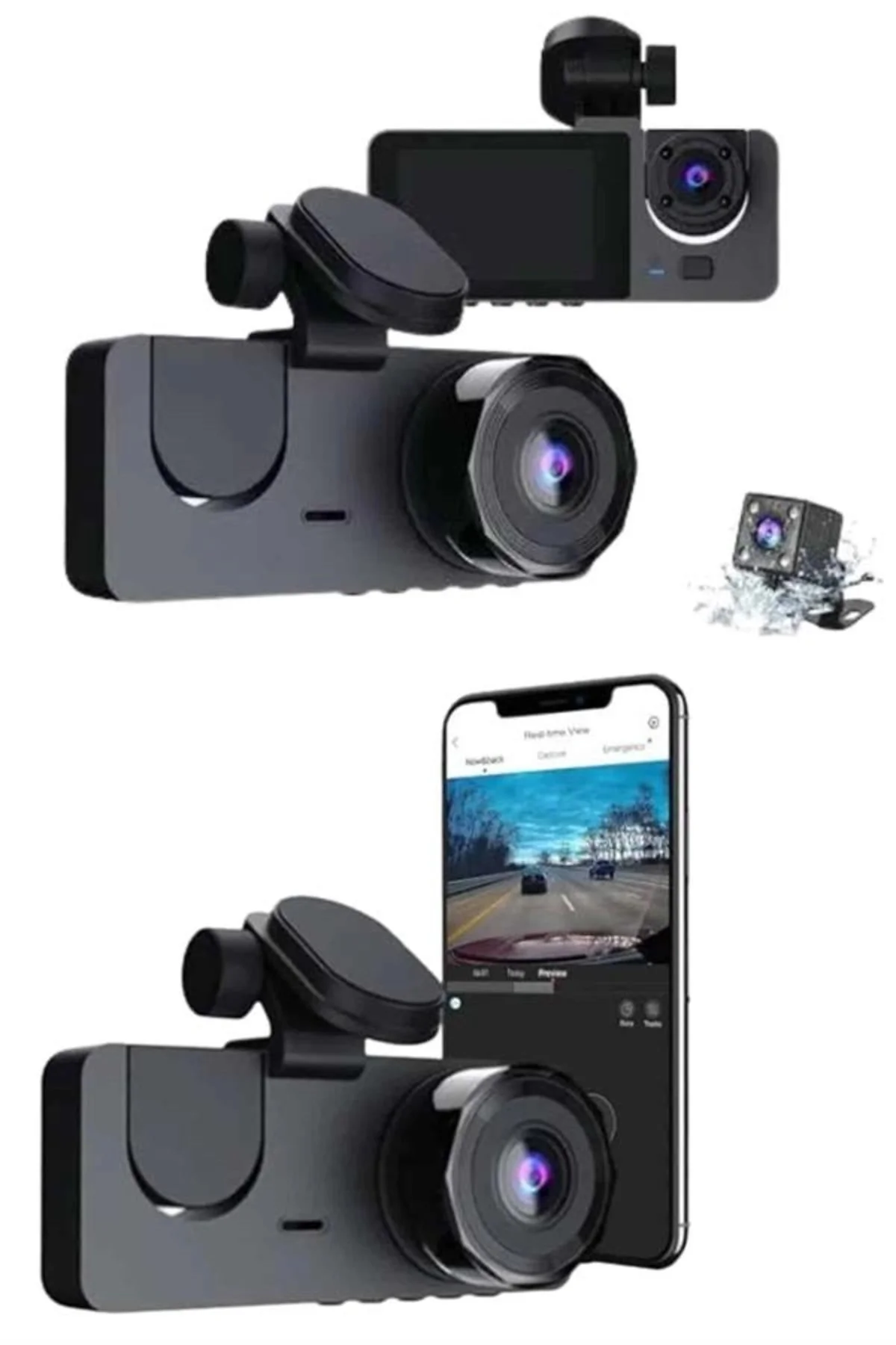 Carplay Fotoğraf Ve Video Kaydedici Araç İçi Kamera Ekranlı - Görsel 5