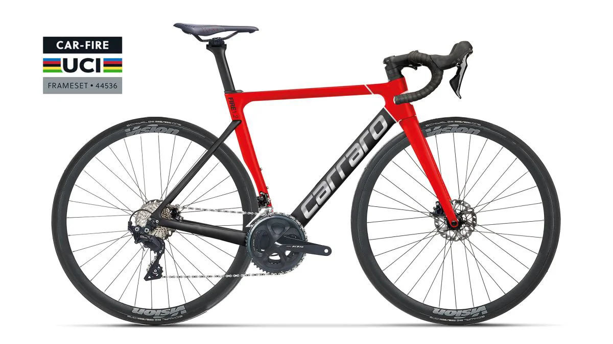 Carraro Fire C1.2 UCI Karbon 28' 22 Vites H.Disk Kırmızı,Mat Siya Carraro Fire C1.2 UCI Karbon 28' 22 Vites H.Disk Kırmızı,Mat Siya