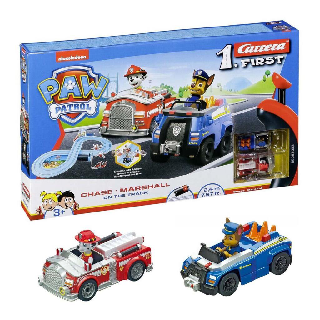 Carrera First Paw Patrol Chase ve Marshall Yarış Pisti Carrera First Paw Patrol Chase ve Marshall Yarış Pisti