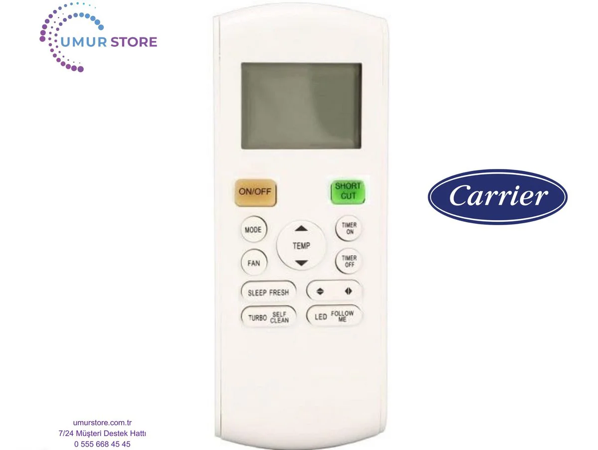 Carrier R11CG/E Uyumlu Klima Kumandası Carrier R11CG/E Uyumlu Klima Kumandası