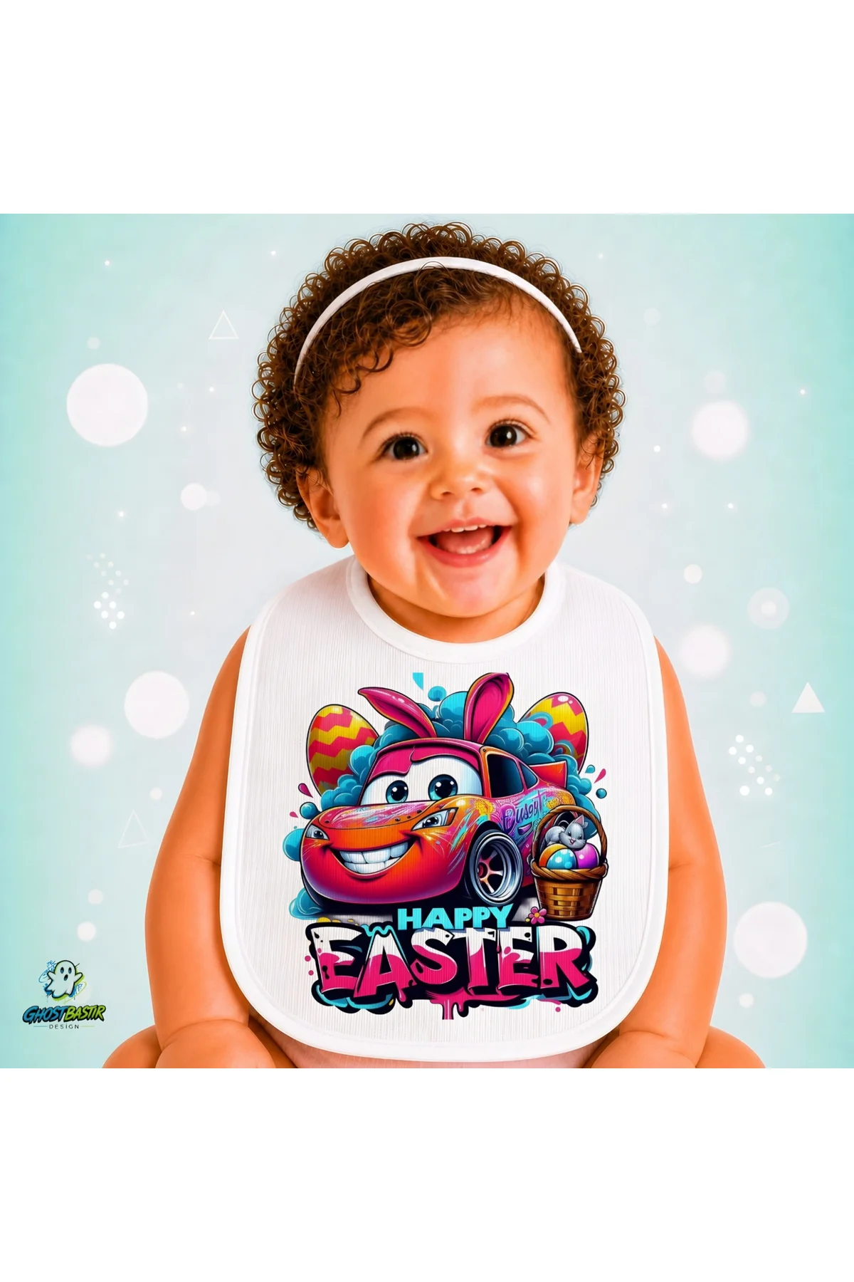 Cars Mcqueen Keten Bebek Mama Önlüğü – Yumuşak, Emici, Yıkanabilir, Özel Tasarım P035