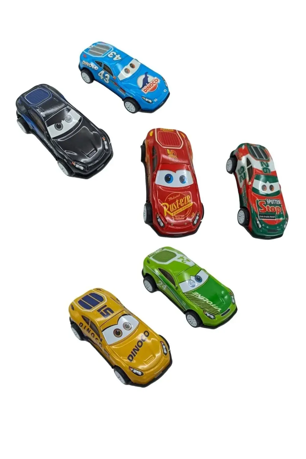 Cars Spor Araba Seti Çek Bırak Cars Oyuncakları 6'lı
