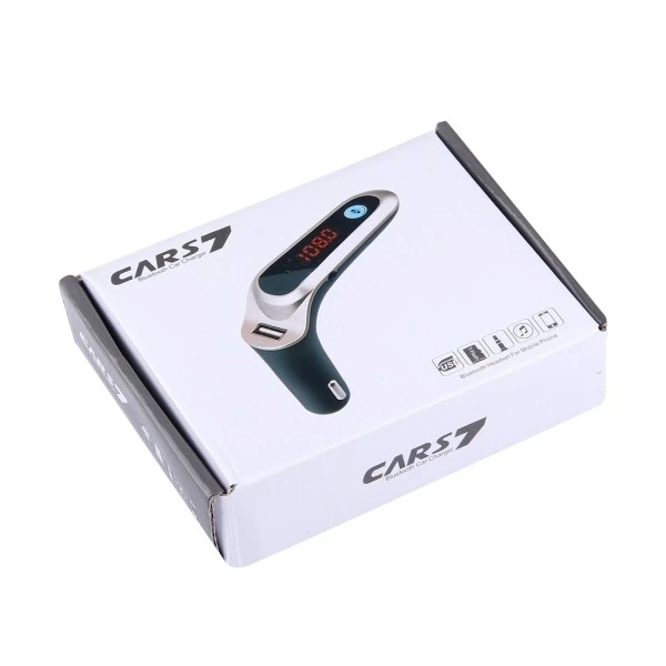 Cars7 Bluetooth Hafıza Kart Girişli 4.0 Araç Kiti Çakmaklık Mp3 F