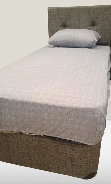 Çarşaf Fitted 90300 Tek  Yavruağzı renk Krem Keten Pamuk Kumaş Ya