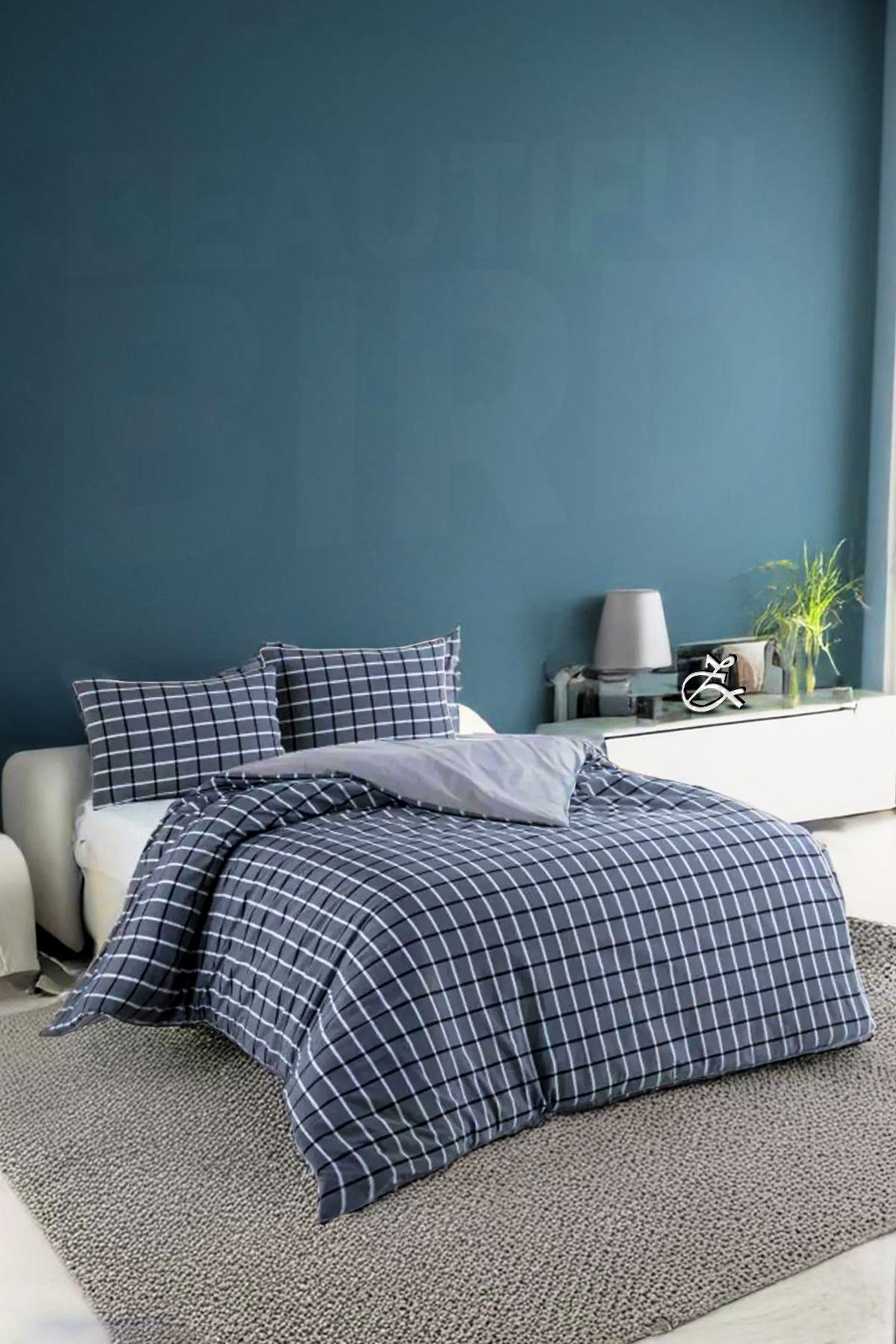 Beautiful Bird Çarşaflı Tek Kişilik Nevresim Takımı Pamuklu