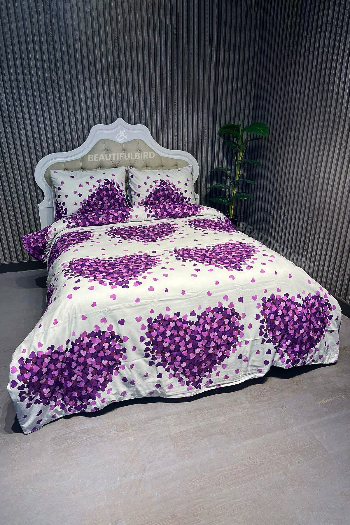 Beautiful Bird Çarşaflı Tek Kişilik Nevresim Takımı Pamuklu