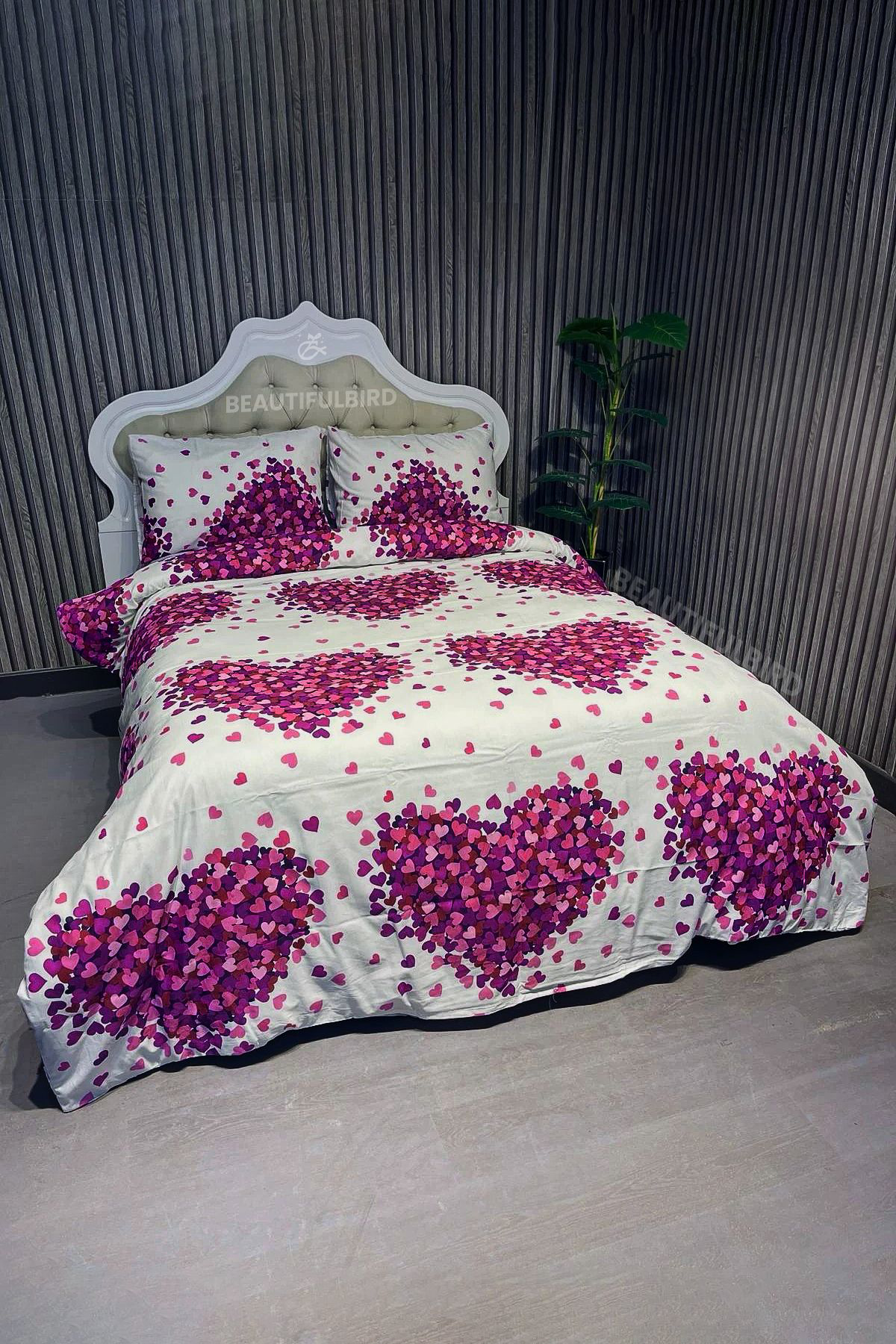 Beautiful Bird Çarşaflı Tek Kişilik Nevresim Takımı Pamuklu