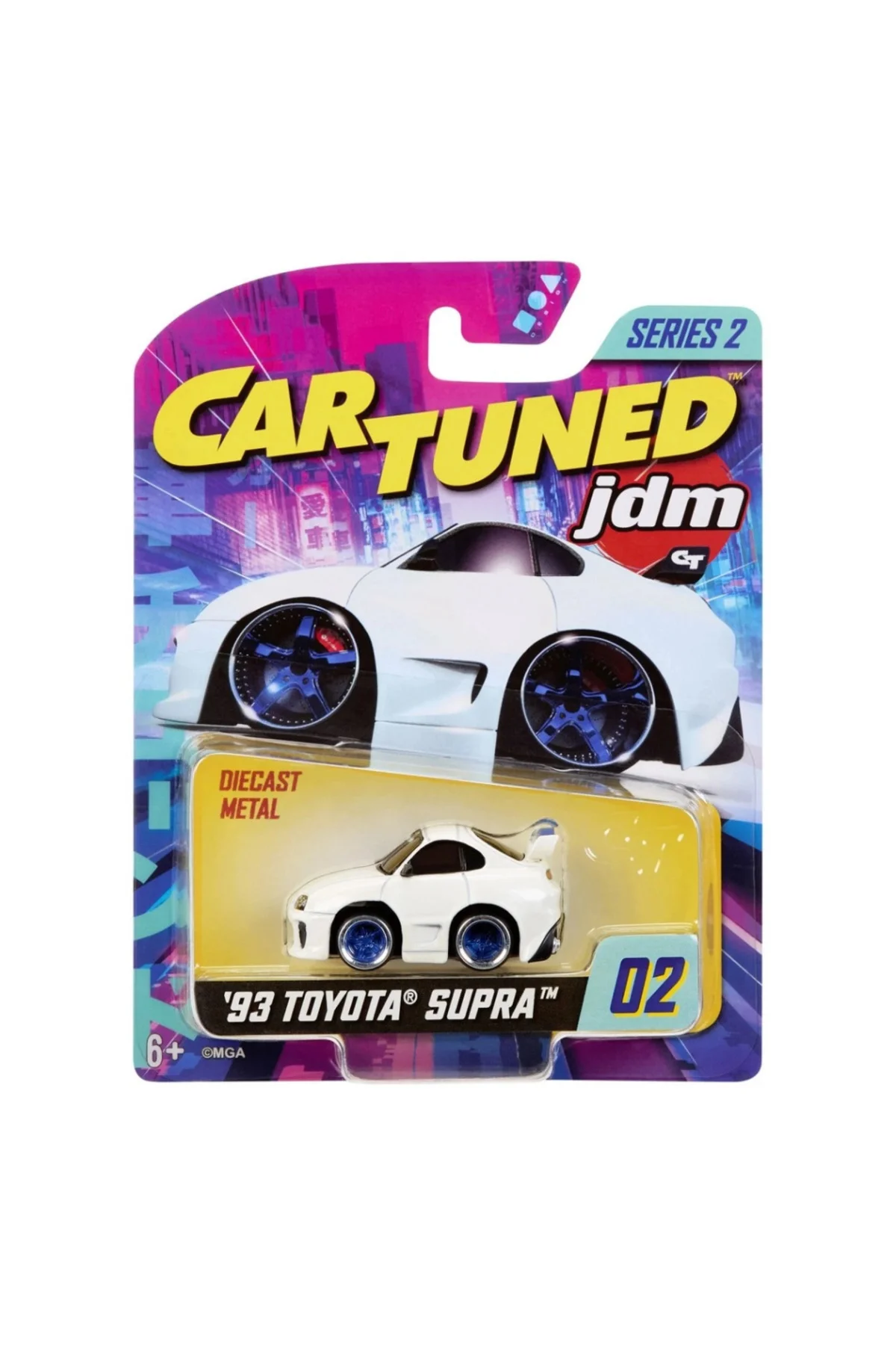 CarTuned JDM Seri 2 1993 Toyota Supra A90 - Beyaz Araba