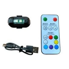 Carub  Lamba Uçak Kanadi Çakar Şarjli Rgb Kumandali