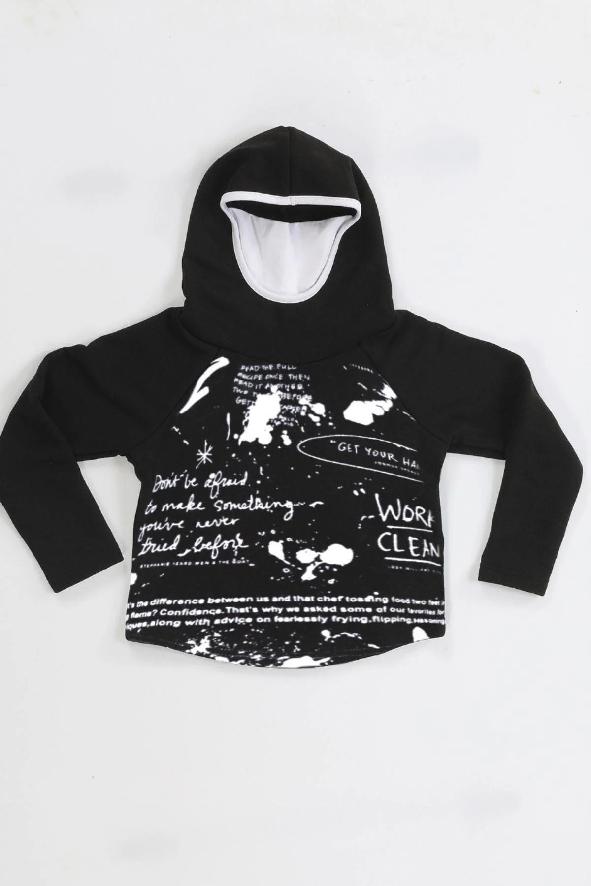 Casabony Ninja Casa Baskılı Siyah Unisex Sweatshirt BN-069