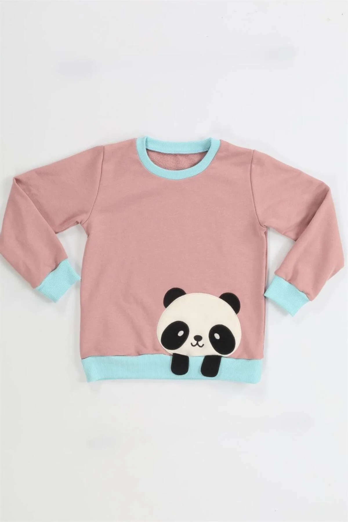 Casabony Panda Gülkurusu Kız Çocuk Sweatshirt BN-058