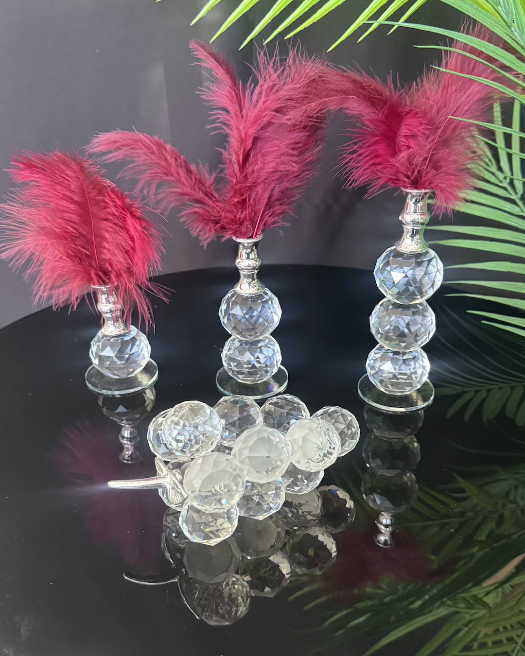 Cascade Dekoratif Gümüş Tüylük ve Üzüm Cascade Dekoratif Gümüş Tüylük ve Üzüm