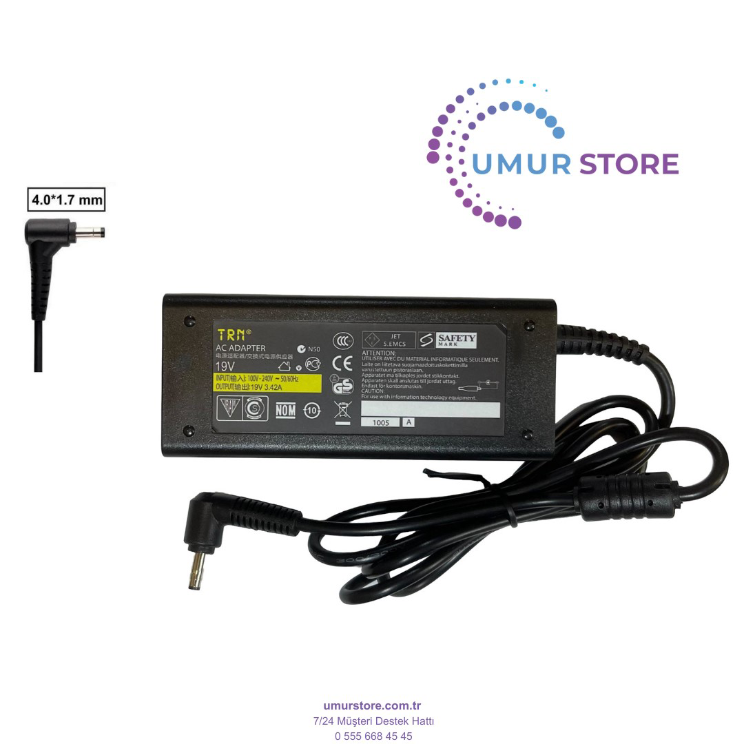 Casper A12-065N2A 4.0x1.7mm Notebook Adaptörü