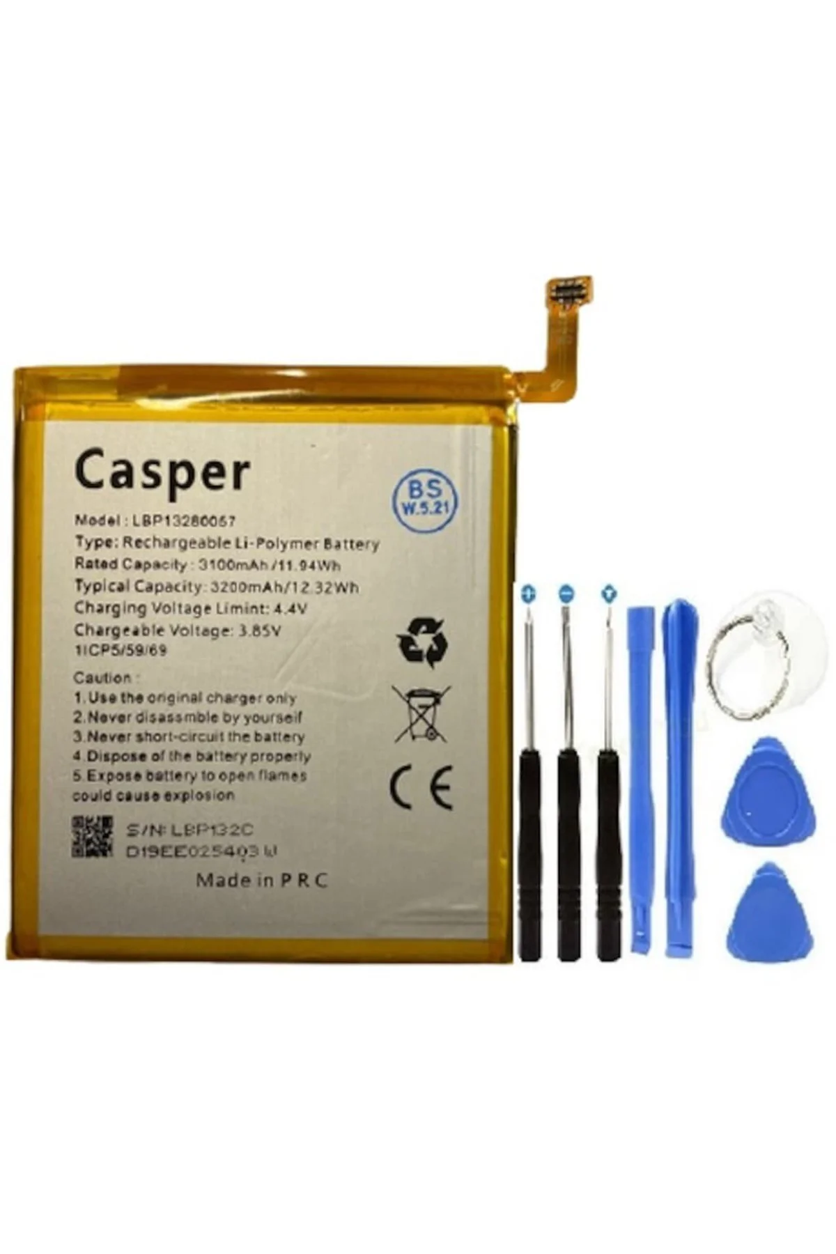 Casper E3 Pil Batarya + Tamir Seti