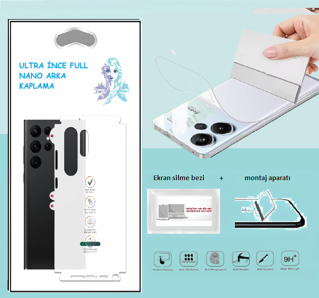 Casper Via G5 Nano Full Arka Kaplama İNCE Esnek Hd Şeffaf