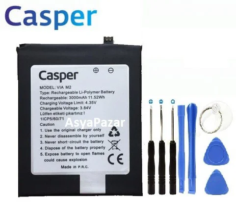 Casper Via M2  Pil Batarya ve Tamir Seti