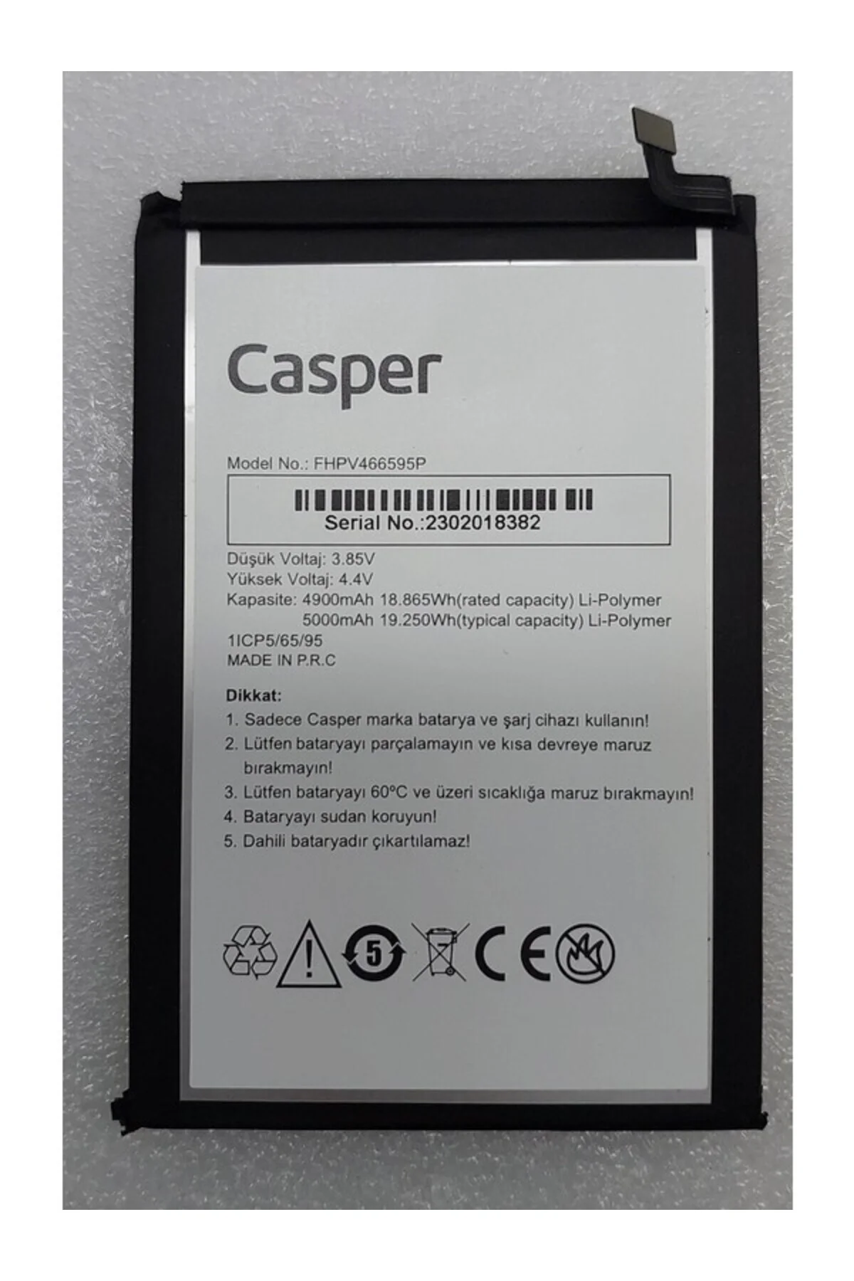 Casper Via M30 - M30P - M35 Batarya