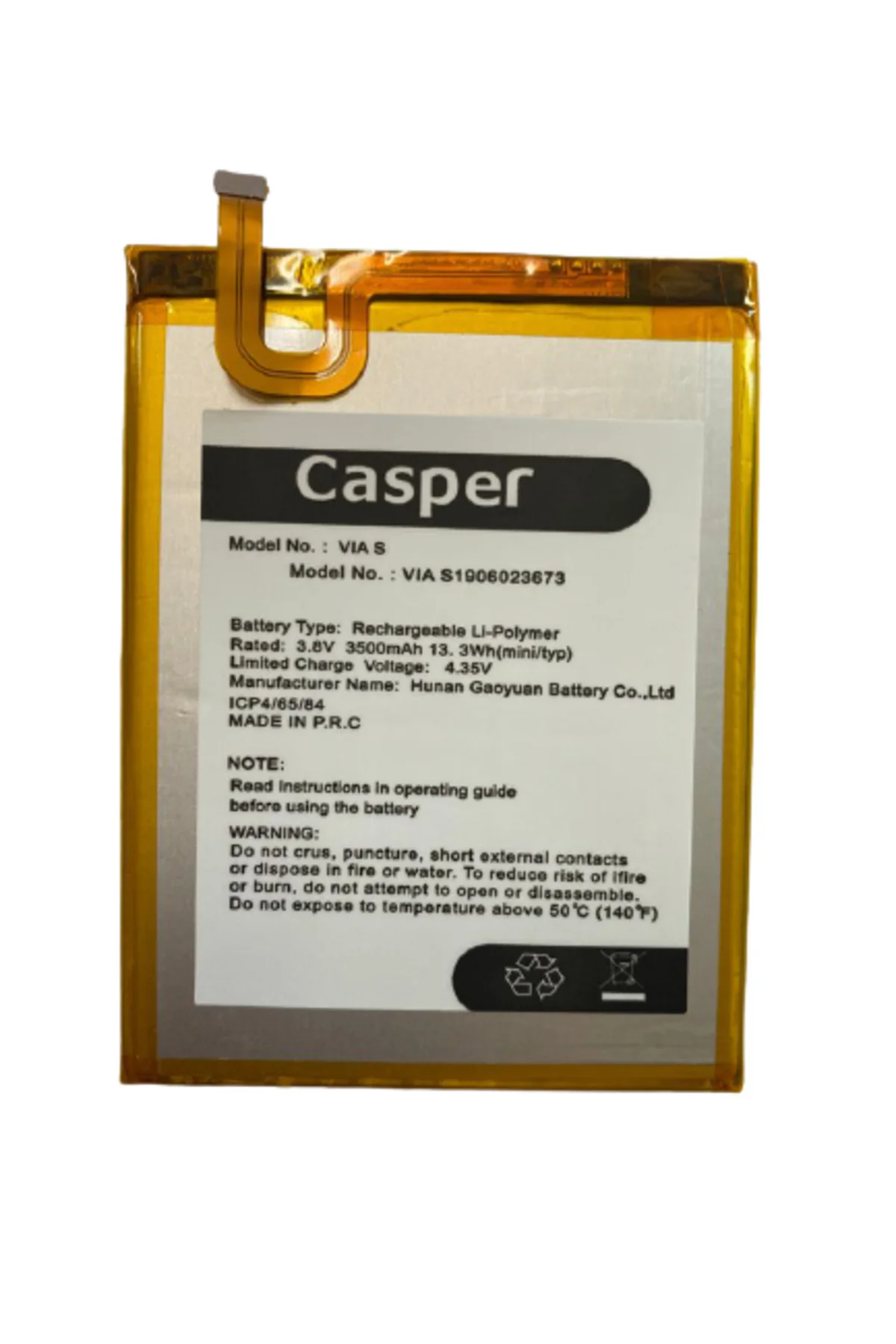 CASPER VIA S PİL BATARYA 3500 mAh