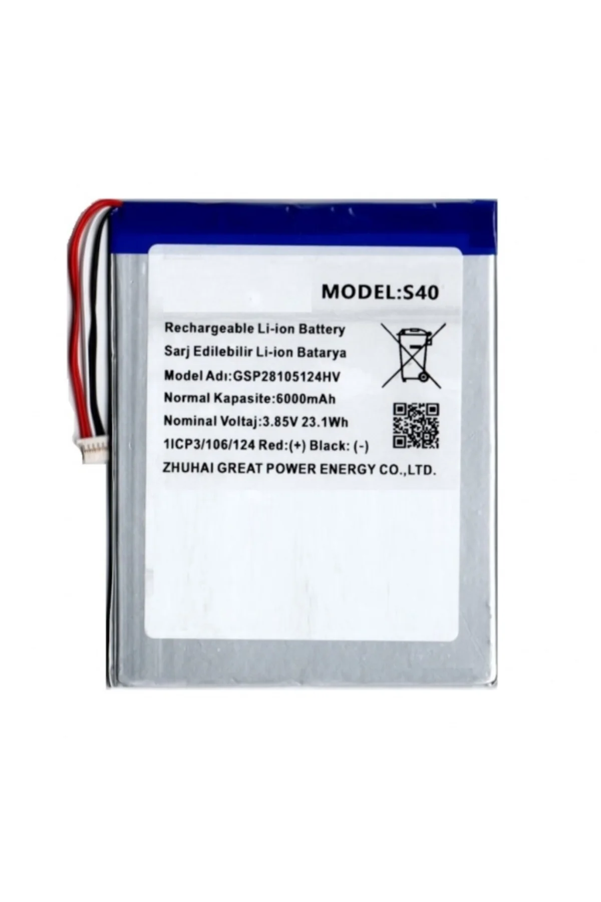Casper Via S40 L40 Tablet İçin Batarya Pil 6000 mAh