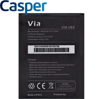CASPER VİA V6X PİL BATARYA Fiyatı, Yorumları ve Özellikleri