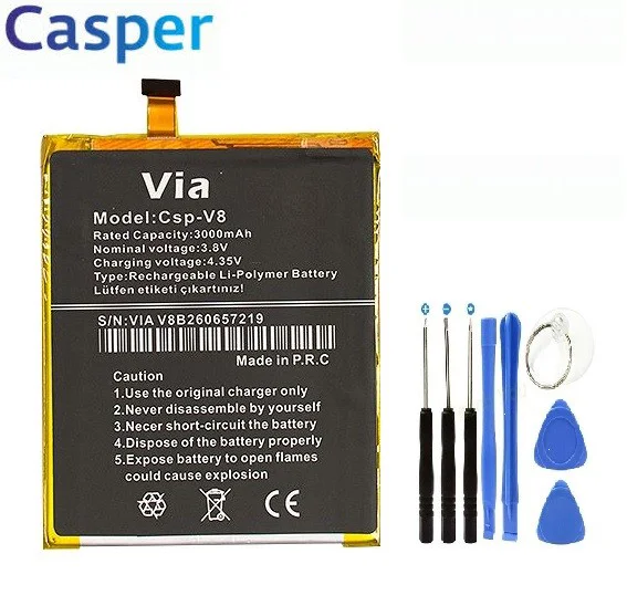 CASPER VİA V8 PİL BATARYA VE TAMİR SETİ Fiyatı, Yorumları ve Özellikleri