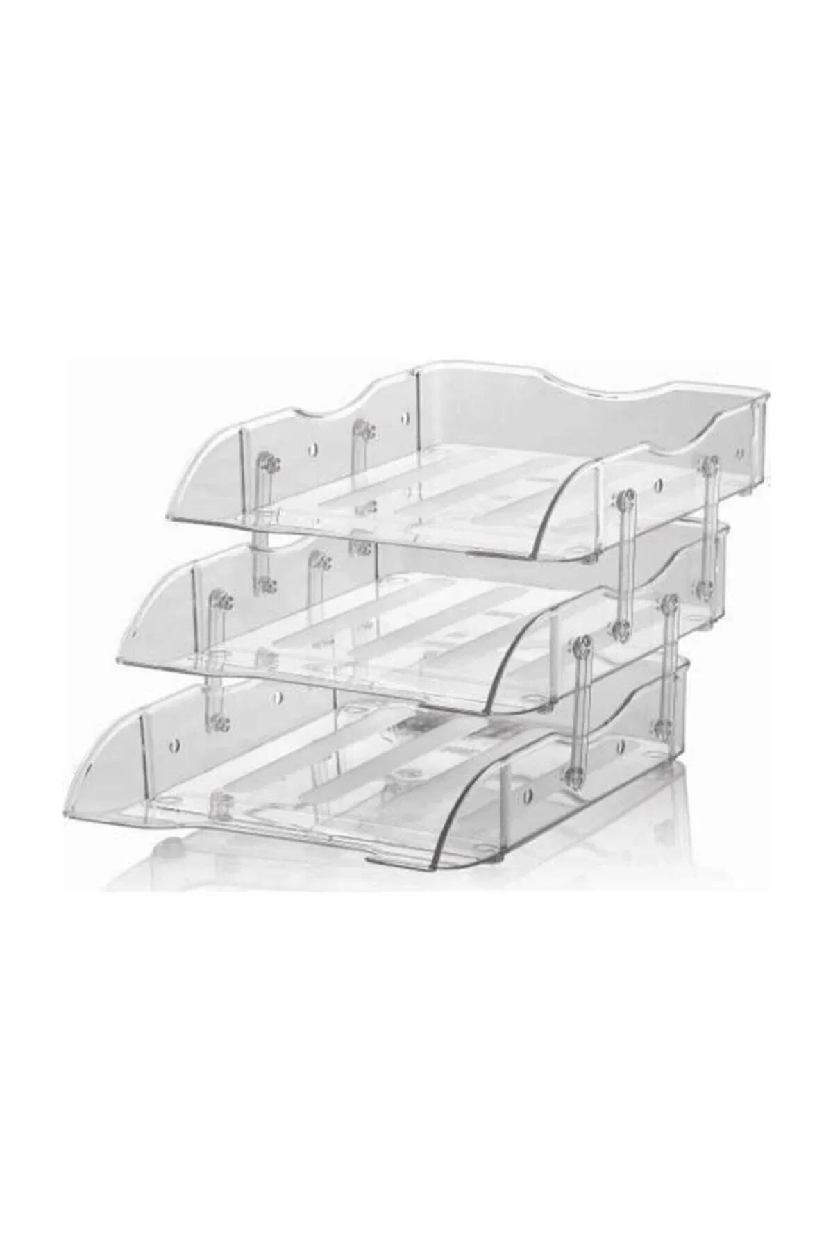 'CASSA 3'lü Evrak Rafı - Hareketli - Şeffaf