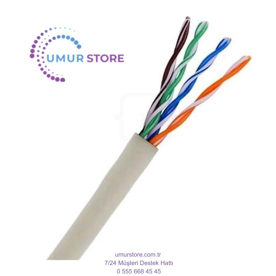 Cat 5 E 107 Pvc White Kablo - 305M