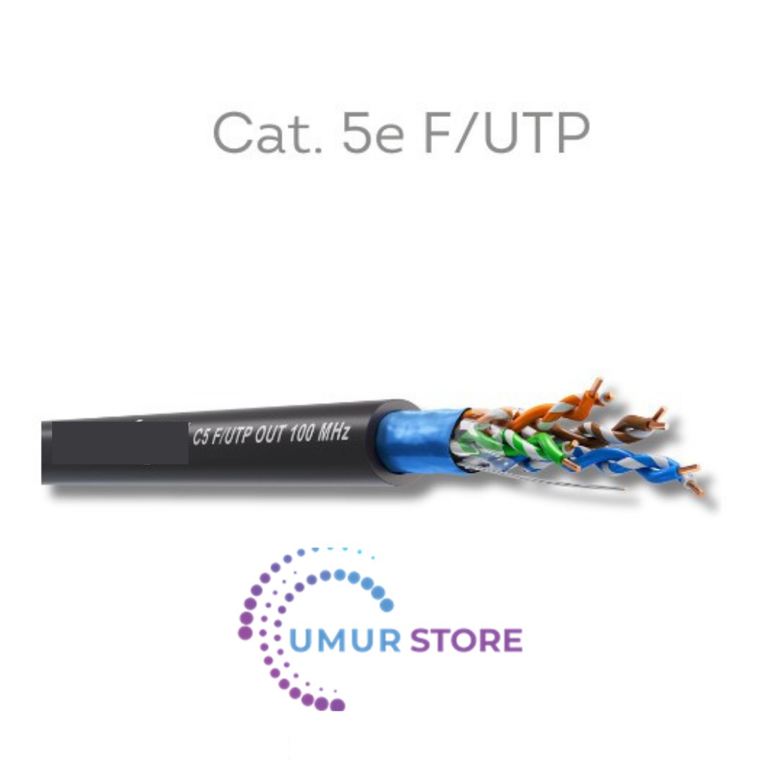 Cat 5e 24/1 Awg F/utp Dış Mekan Pvc Ethernet Kablosu (Istediğiniz Cat 5e 24/1 Awg F/utp Dış Mekan Pvc Ethernet Kablosu (Istediğiniz
