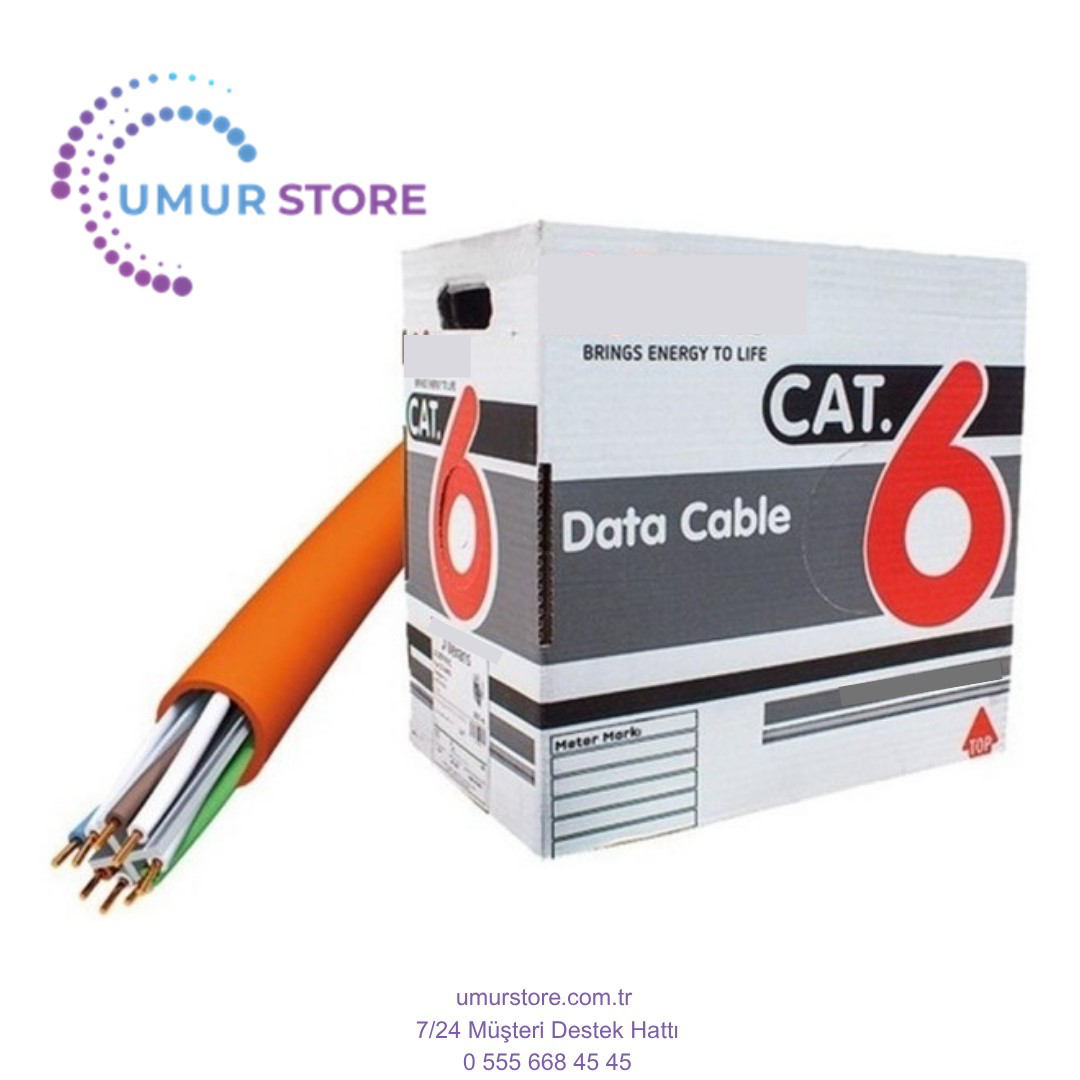 Cat 6 U/utp Lszh 305M Turuncu