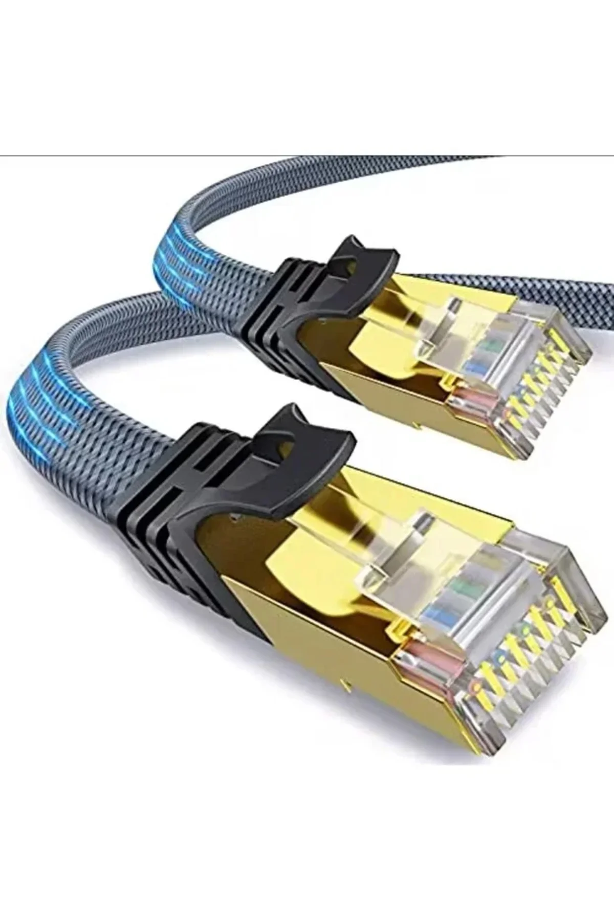 Cat 8 LAN Kablosu –Ethernet Kablosu Örgü Kaplama, Yüksek Hızlı (5 METRE)