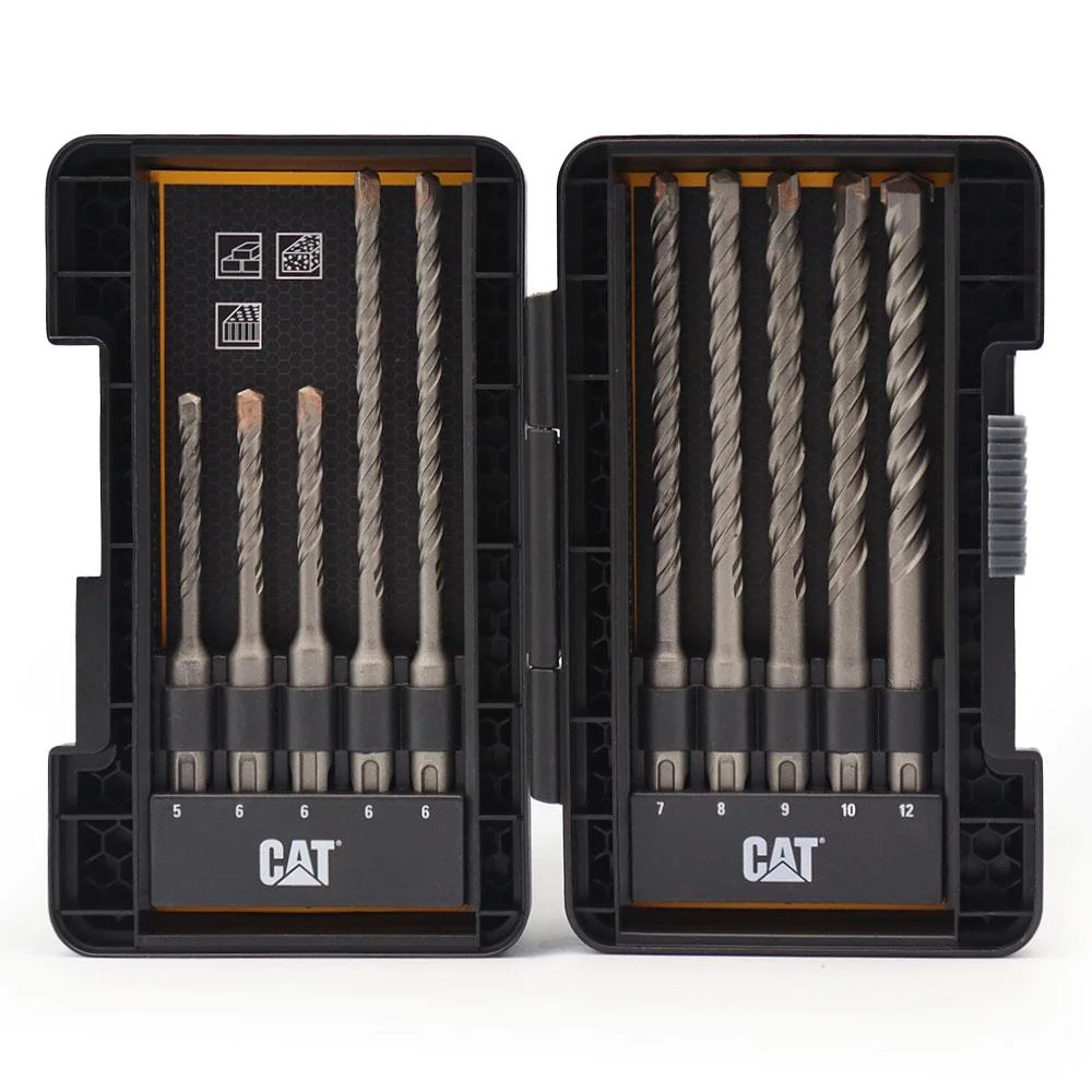 CAT DA03901 10 Parça Tungsten Karbür SDS-Plus Beton Matkap Uç Seti CAT DA03901 10 Parça Tungsten Karbür SDS-Plus Beton Matkap Uç Seti