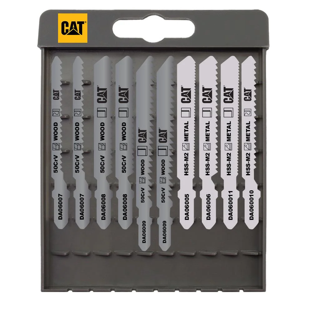 CAT DA06901 10 Parça Profesyonel Metal/Ahşap Hassas/Kaba Kesim Dekupaj Testere Ucu CAT DA06901 10 Parça Profesyonel Metal/Ahşap Hassas/Kaba Kesim Dekupaj Testere Ucu