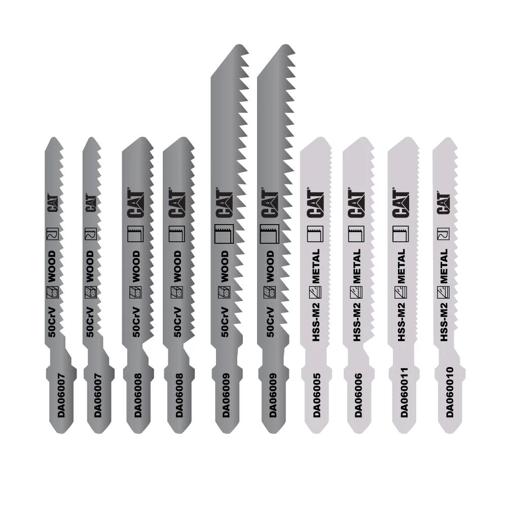 CAT DA06901 10 Parça Profesyonel Metal/Ahşap Hassas/Kaba Kesim Dekupaj Testere Ucu CAT DA06901 10 Parça Profesyonel Metal/Ahşap Hassas/Kaba Kesim Dekupaj Testere Ucu