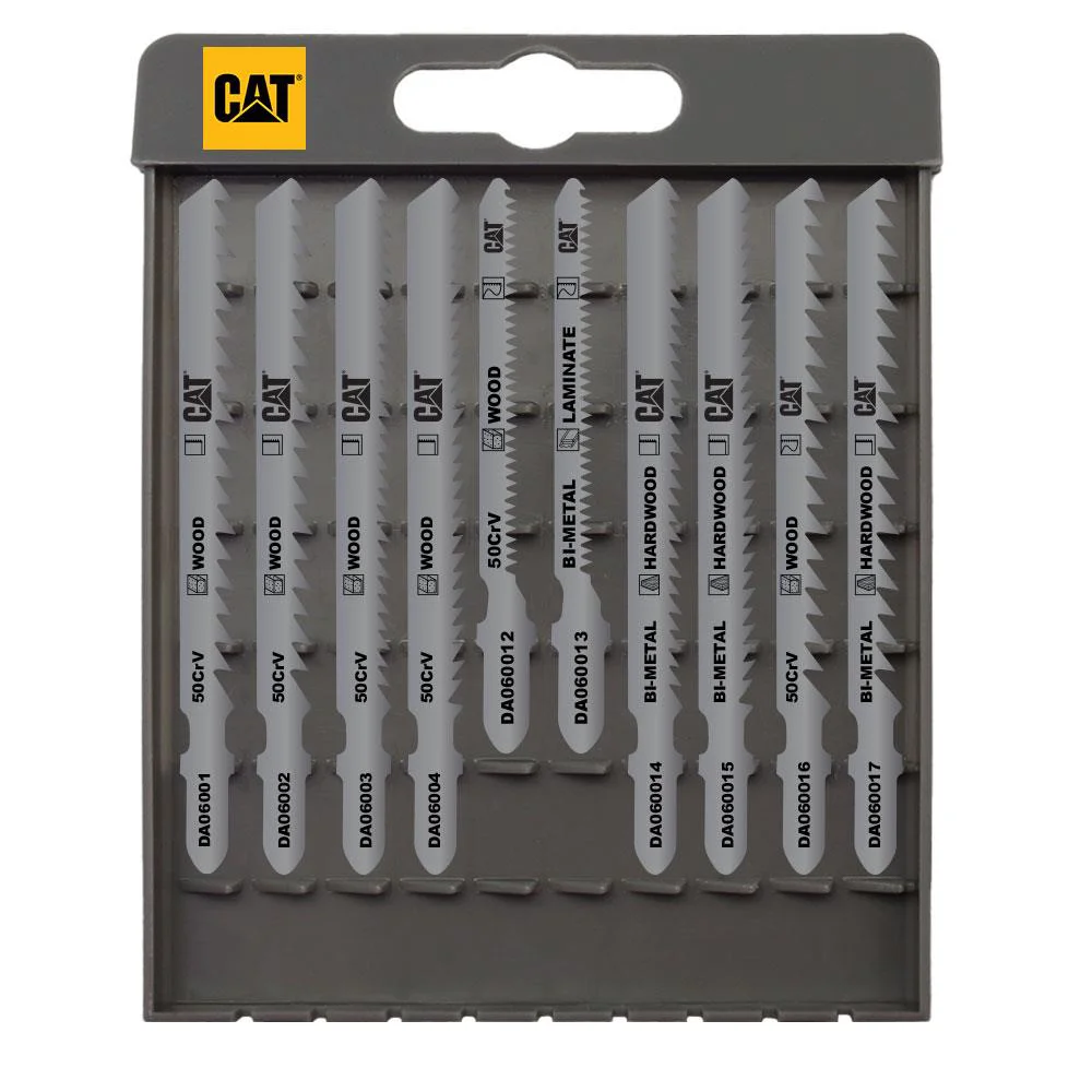 CAT DA06902 10 Parça Profesyonel Ahşap Hassas/Kaba/Düz/Kavisli Kesim Dekupaj Testere Ucu CAT DA06902 10 Parça Profesyonel Ahşap Hassas/Kaba/Düz/Kavisli Kesim Dekupaj Testere Ucu