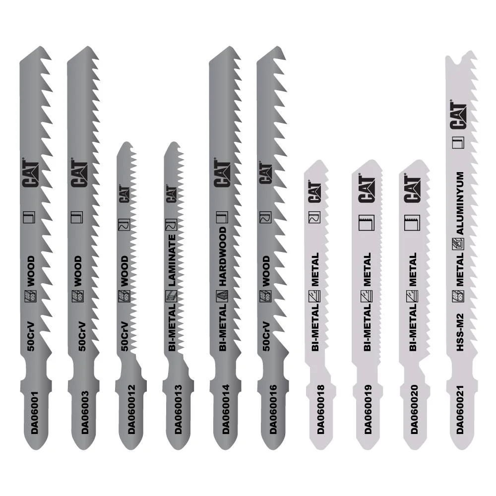 CAT DA06903 10 Parça Profesyonel Metal/Ahşap Hassas/Kaba Kesim Dekupaj Testere Ucu CAT DA06903 10 Parça Profesyonel Metal/Ahşap Hassas/Kaba Kesim Dekupaj Testere Ucu