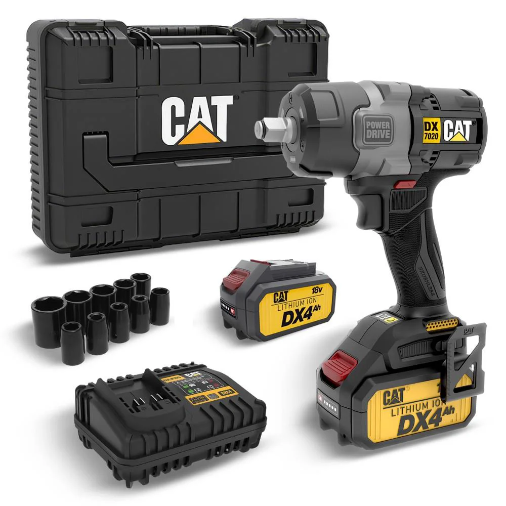 CAT DX7020.1 18Volt 4.0 Ah Çift Akülü Kömürsüz 700/880Nm Profesyonel Şarjlı Somun Sıkma + 10 Adet Lokma Ucu Fiyatı, Yorumları ve Özellikleri