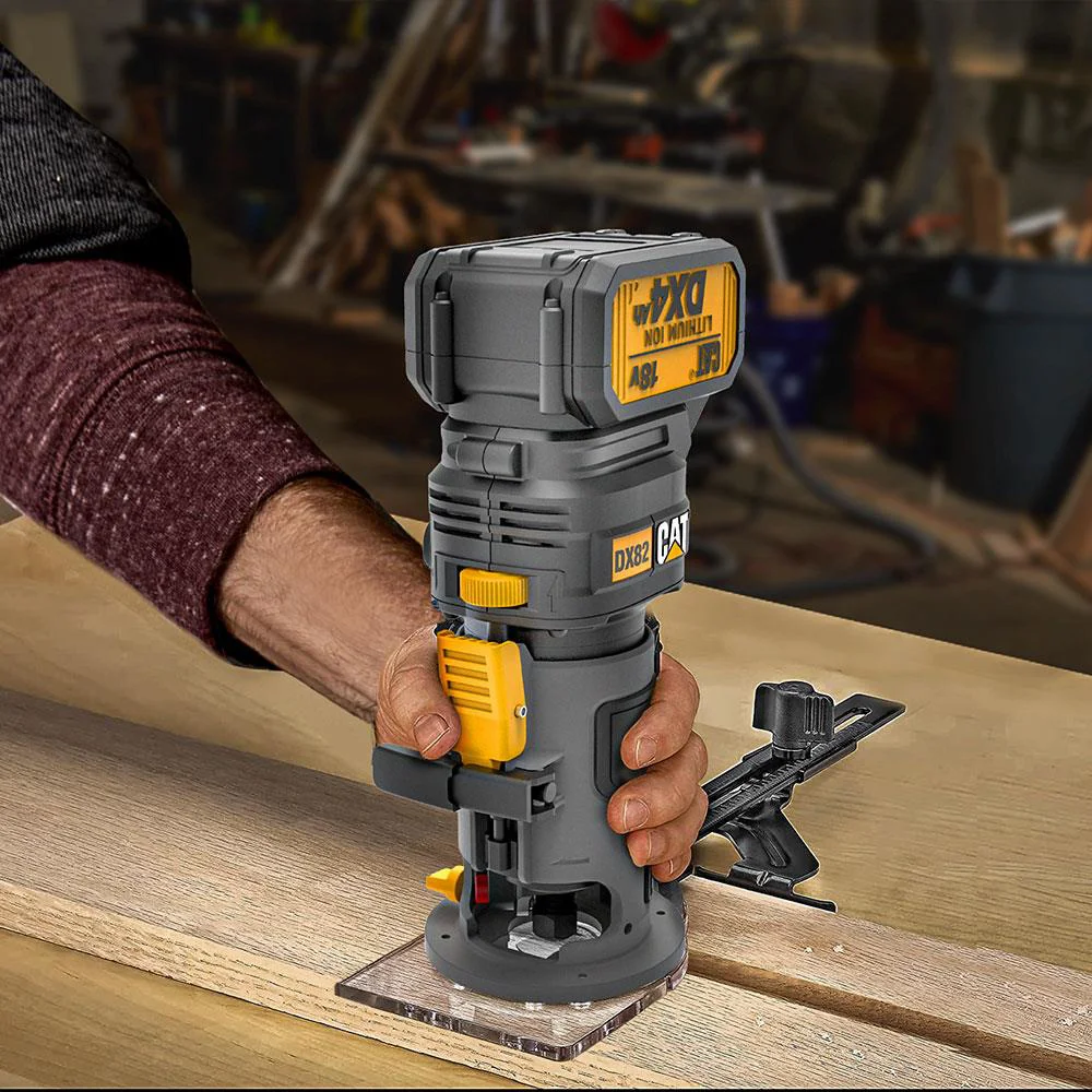 CAT DX82B 18Volt Şarjlı Kömürsüz 6mm Devir Ayarlı Profesyonel Avuç İçi El Frezesi Formika Tıraşlama (Akü Dahil Değildir) CAT DX82B 18Volt Şarjlı Kömürsüz 6mm Devir Ayarlı Profesyonel Avuç İçi El Frezesi Formika Tıraşlama (Akü Dahil Değildir)