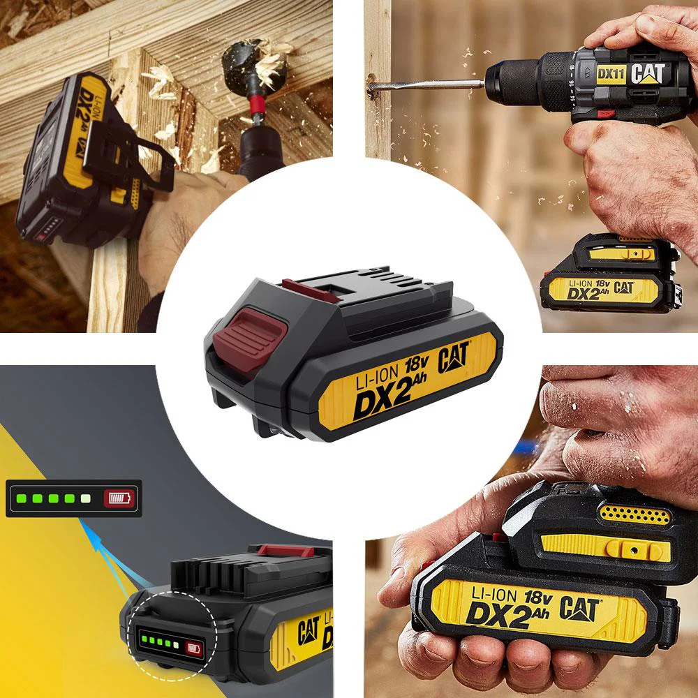 CAT DXB2 18Volt 2.0Ah. Li-ion ONE FOR ALL Profesyonel Yedek Akü CAT DXB2 18Volt 2.0Ah. Li-ion ONE FOR ALL Profesyonel Yedek Akü
