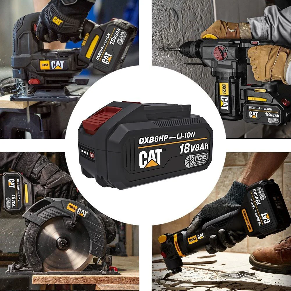 CAT DXB8HP 18Volt 8.0Ah. Li-ion ICE CONTROL ONE FOR ALL Profesyonel Yedek Akü CAT DXB8HP 18Volt 8.0Ah. Li-ion ICE CONTROL ONE FOR ALL Profesyonel Yedek Akü
