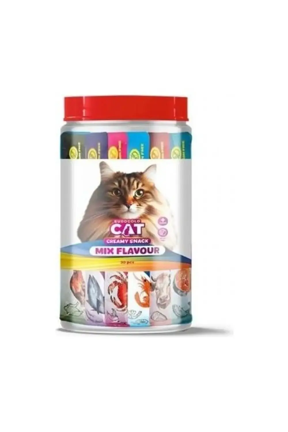 Cat Sıvı Kedi Ödülü Karışık 6 Çeşit 30x15Gr
