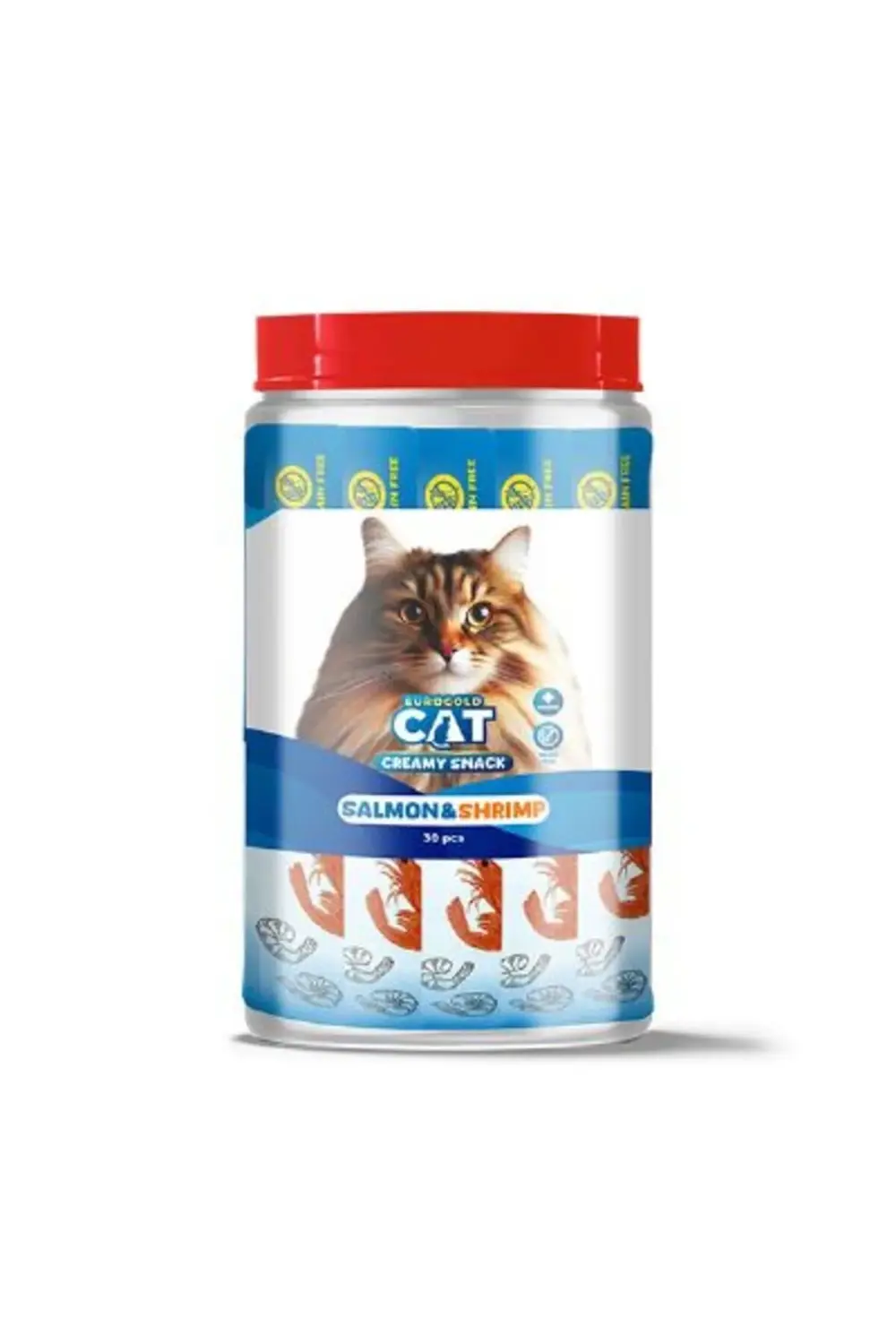 Cat Sıvı Kedi Ödülü Somon - Karides 30x15gr
