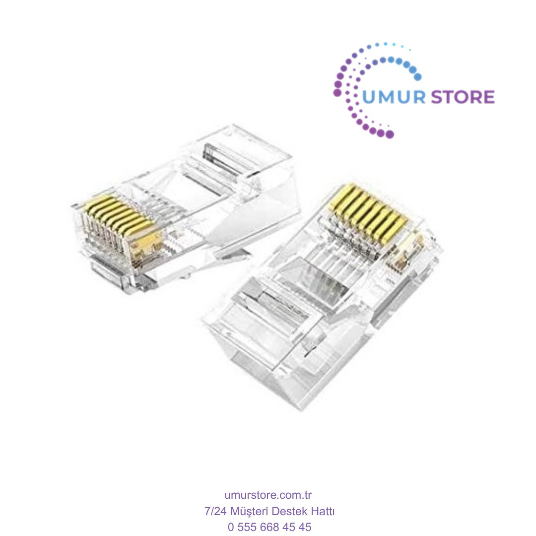 Cat5 Cat6 RJ45 COB8P Jack Ethernet Internet Modem Kablosu Soketi