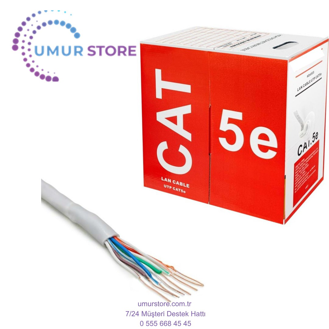 Cat5 Kablo 24AWG 0.38MM 305MT