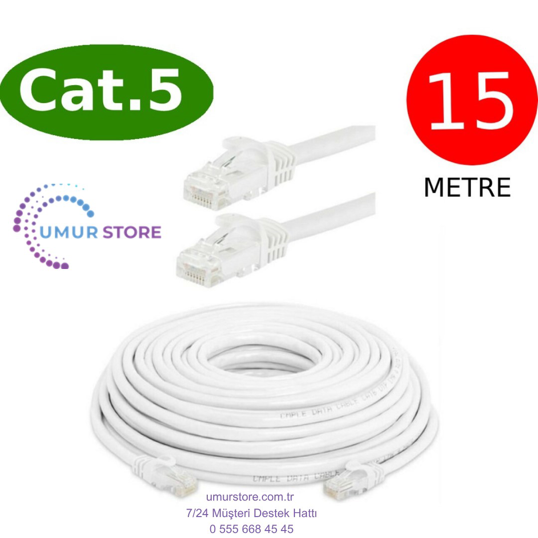 Herz Cat5 Network İnternet Ethernet Bilgisayar Kablosu Rj45 - Rj45 15