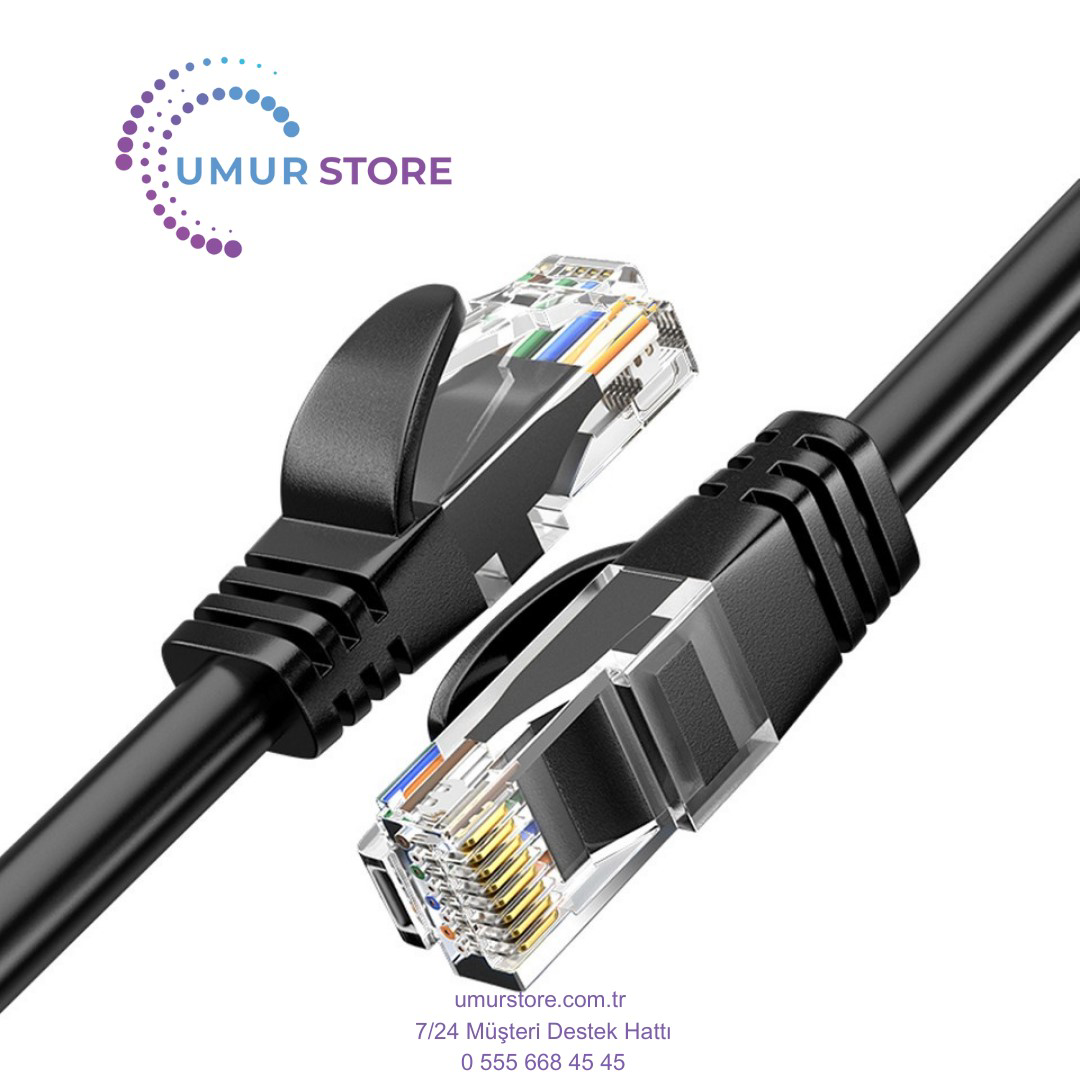 Cat6 15 Metre Patch Network Ethernet Kablosu Jack Soketleri Takıl Cat6 15 Metre Patch Network Ethernet Kablosu Jack Soketleri Takıl